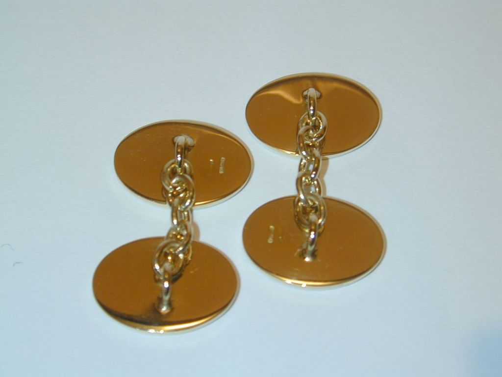 Enameled "Risque" Cufflinks
