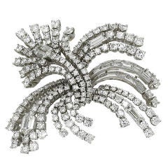 Diamond Spray Brooch