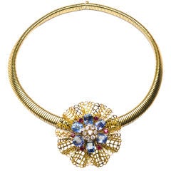 Vintage VAN CLEEF & ARPELS Gem Set Necklace/Brooch