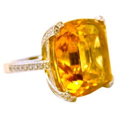 ASPREY Citrine Diamond Ring