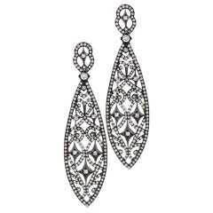 Katerina Maxine Diamond Gothic Lace Earrings