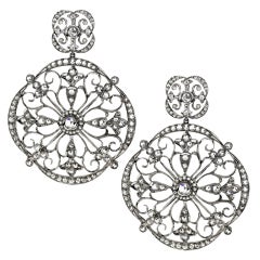 Katerina Maxine Diamond Goth Disc Earrings