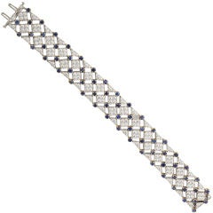 TIFFANY & CO Diamond Sapphire Bracelet 5
