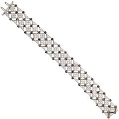 Tiffany & Co. Diamond Sapphire Bracelet