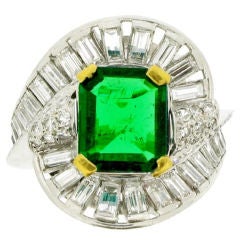 MELLERIO Natural Unenhanced Muzo Emerald Diamond Ring 9