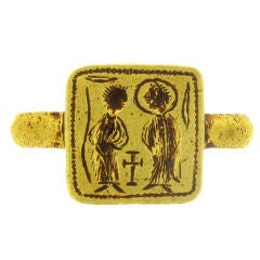 Byzantine betrothal ring, 7th-8th century AD. 9