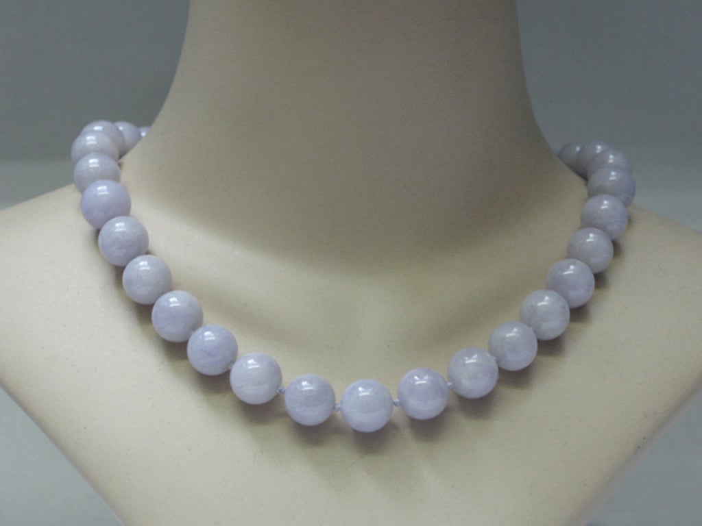 lavender jade beads