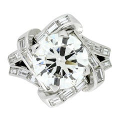 Mauboussin Diamond Cluster Ring French c1940 6