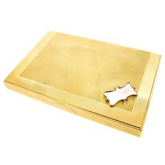 Engine turned gold box by Cartier London 2
