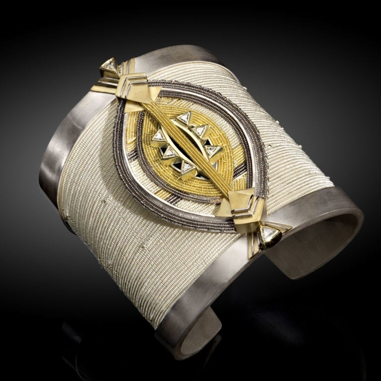 Marquis Cuff Bracelet by Vicki Eisenfeld