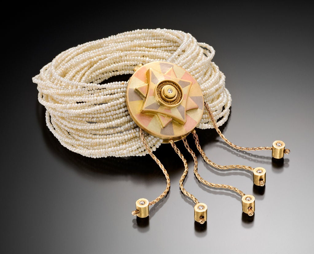 Vicki Eisenfeld Gold Mandala Wedding and Keishi Bracelet