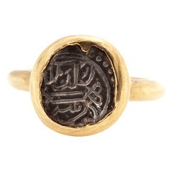 Beautiful Silver & Gold Coin Ring
