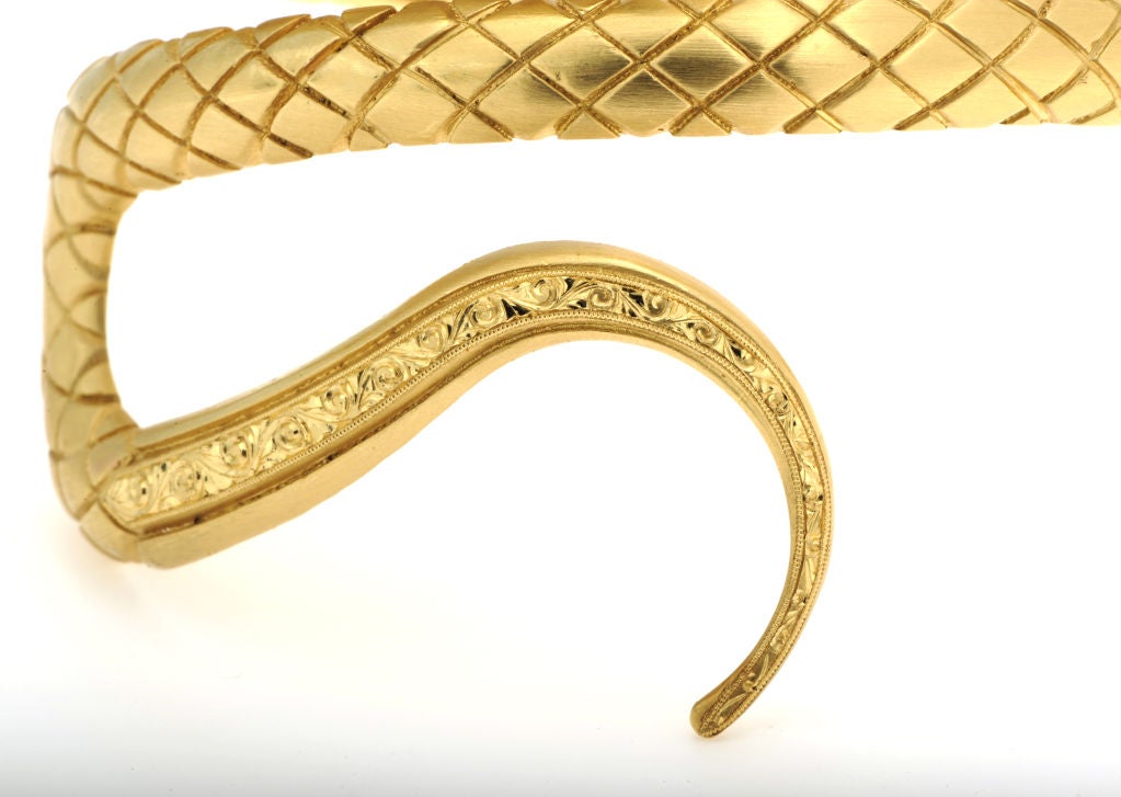 Magnificent Snake Armlet / Cuff with Diamonds 1