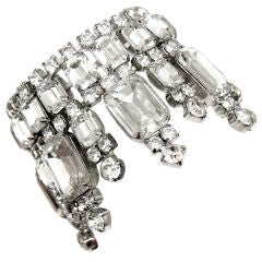 Vintage Weiss Crystal Bracelet