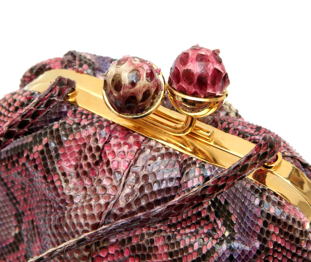 Judith Lieber Snakeskin Handbag