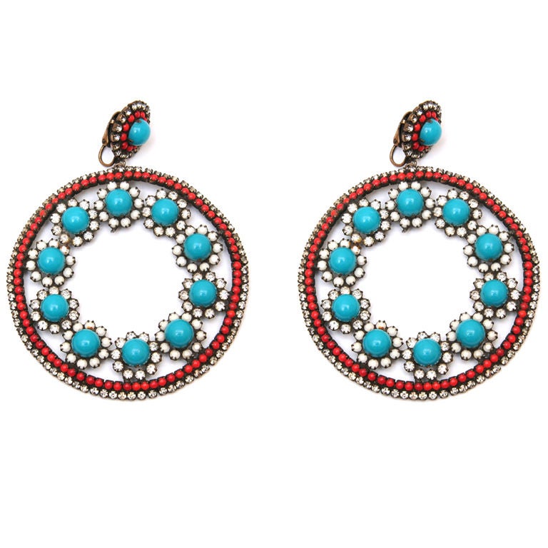 Huge KJL Hoop Earrings