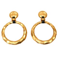Chanel Hoop Earrings