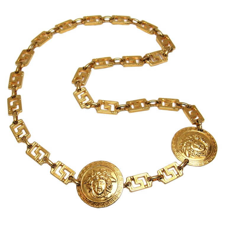 Gold Versace Belt For Sale