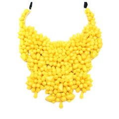 Bright Yellow Prada Necklace