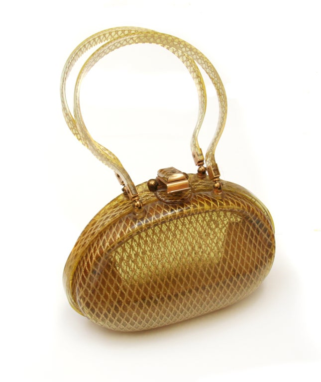 Llewellyn, Inc. Olivine Lucite Purse