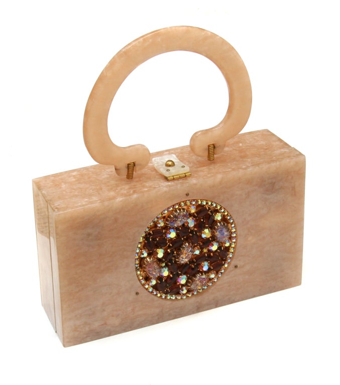 Original Rialto N.Y. Nude Lucite Purse