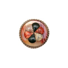 Victorian Agate Brooch