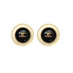 Chanel Enamelled Earrings