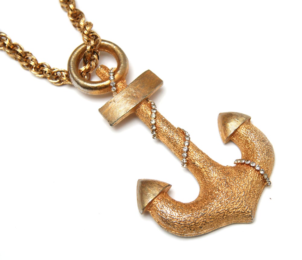 Les Bernard Anchor Necklace