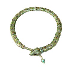 Vintage Margot de Taxco Snake Necklace