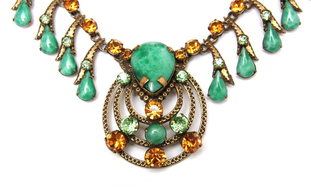 Jadeite and Amber Set