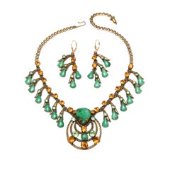 Jadeite and Amber Set
