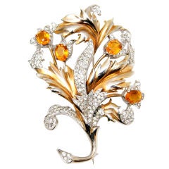 Vintage Floral Brooch
