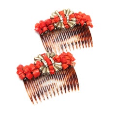 Coral Hair Combs