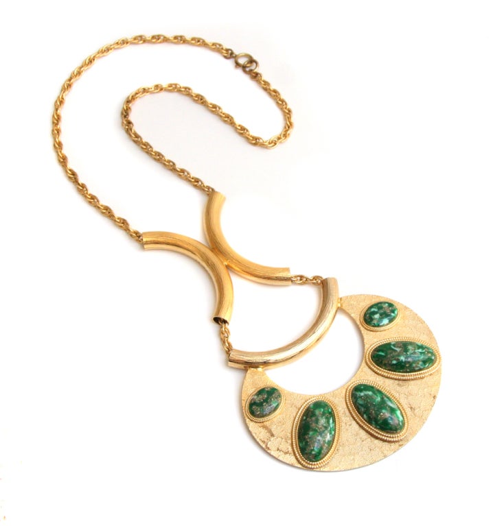 Speckled Cabochon Pendant