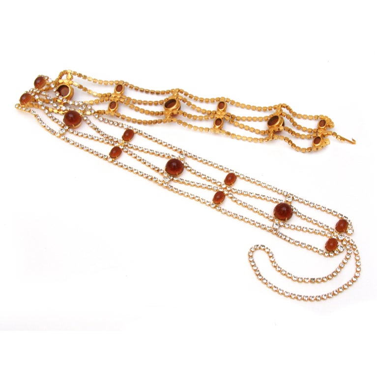 Amber Cabochon Belt
