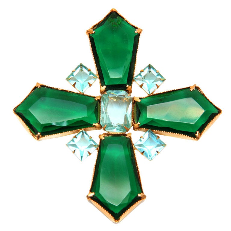 Crystal Cross Pin For Sale