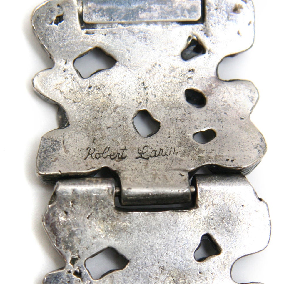 Women's Robert Larin Oxidized Pewter Bracelet For Sale