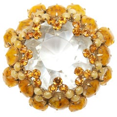 Vintage Amber Schreiner Pin