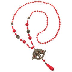 Art Deco Beaded Necklace