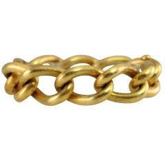 18K Florentine Finish Link Bracelet