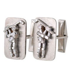 14K Golfer Cufflinks