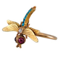 Whimsical Dragonfly Ring