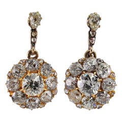 Diamond Cluster Earrings