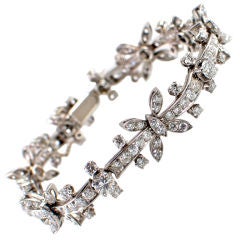 Diamond Bracelet Mounted in Gold