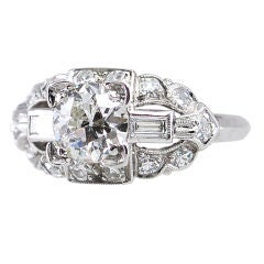 Platinum and Diamond Deco Ring Platinum and Diamond Deco Ring