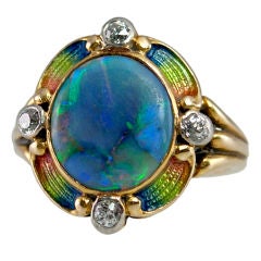 Very Pretty Art Nouveau Opal Ring at 1stDibs | opal pretty
