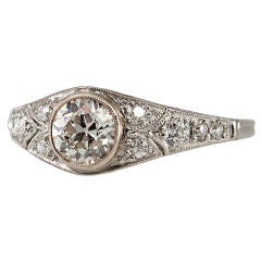 Bezel Set Daimond Engagement Ring
