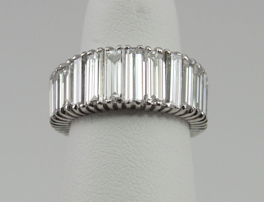 Women's Tapered Baguette Eternity Band