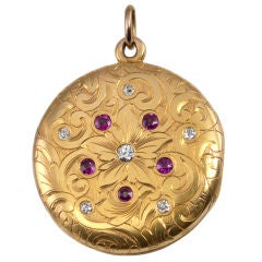 Diamond and Ruby Locket