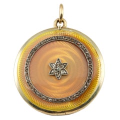Round Enamel Locket